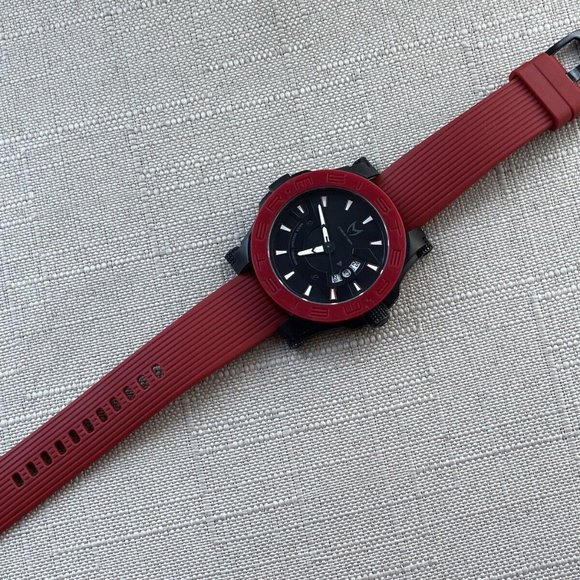 Meister Prodigy Men Wristwatch Multifunctional Quartz Analog Watch Red/Black - Picture 6 of 12